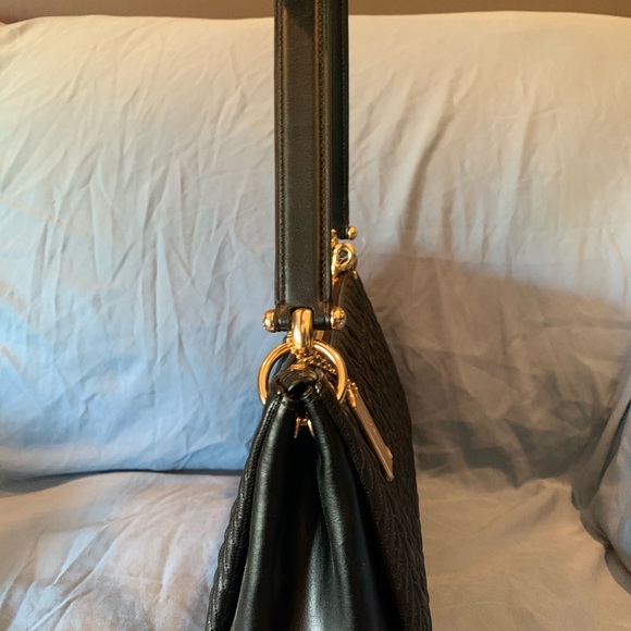 Black quilted coach purse NWT & matching wallet - Picture 4 of 8